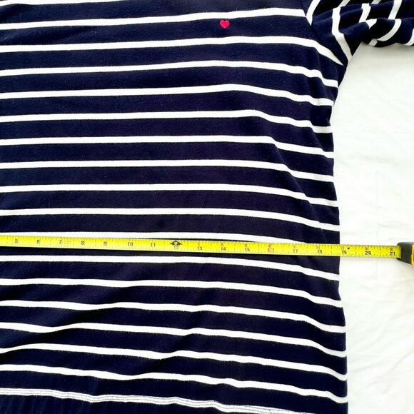 Jane and Delancey Nautical Boat Neck Long-sleeve Tee Stripped Navy White Small - Picture 14 of 15